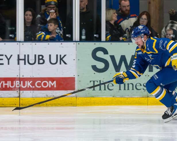 LEADING MAN: Kieran Brown led Leeds to a 5-3 victory with two goals and an assist in Basingstoke on Saturday night. Picture: Charlotte Clarke/Knights Media.