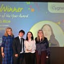 Emma receives her award