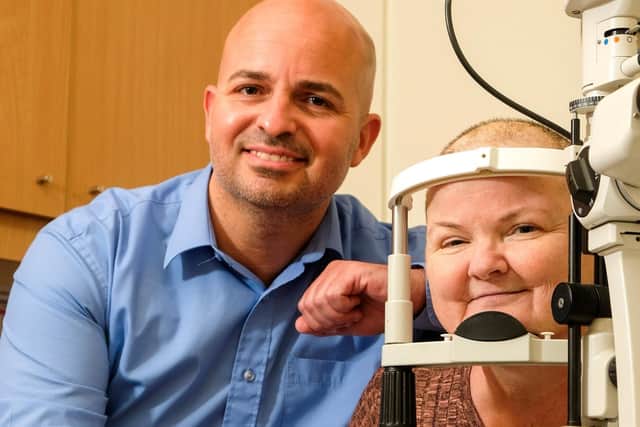 Emily’s decision to seek help from Andy Winnard of Scrivens Opticians & Hearing Care was particularly vital as she had not been due for a scan on her cancer.