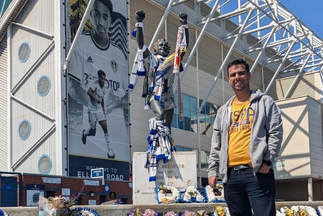 Abhinav Shukla during his first and so-far only visit to Elland Road in May.