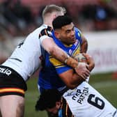 Rhyse Martin. in action for Leeds Rhinos when they visited Bradford Bulls for a pre-season game on January 23, 2022.  Picture by Jonathan Gawthorpe.