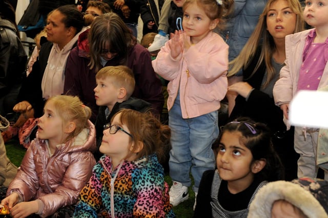 CBeebies favourites Bing and Flop attracted a large crowd when when they popped into St Johns Centre