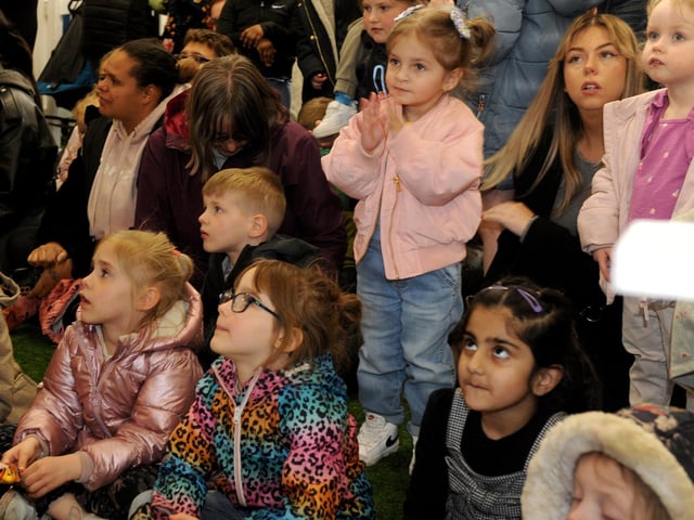 CBeebies favourites Bing and Flop attracted a large crowd when when they popped into St Johns Centre