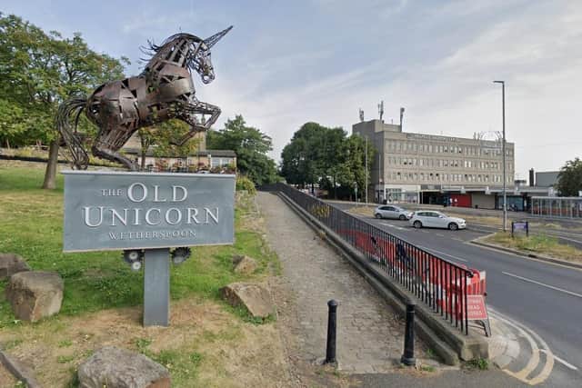 The teenager targeted the man when he had been shopping at the Bramley Shopping Centre, then followed him to the Old Unicorn. (pic by Google Maps)