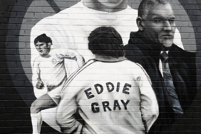 The Trust, who commissioned the piece, felt that Eddie Gray deserved the mural to be directly opposite the ground. It showed designs to homeowner Harry, who has lived at the property for more than 40 years, was over the moon. Harry said Eddie remains his favourite player to this day and remembers his playing days well.