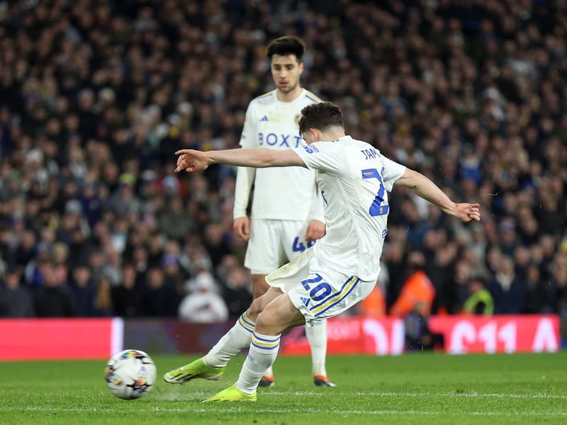 8 - Pace, aggression, physicality. Put Leeds on the front foot and unsettled Leicester. The free-kick was really well struck, even if Bamford was credited with it.