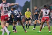 Referee Jack Smith seen during Leigh Leopards' win agianst Wigan Warriors last week. Picture by Alex Whitehead/SWpix.com.