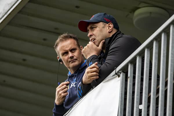 Francis Cummins and Willie Poching, right, left their coaching roles at Wakefield Trinity 14 months ago. Picture by Tony Johnson.