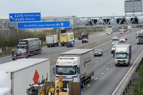 The M1 was closed on September 23
