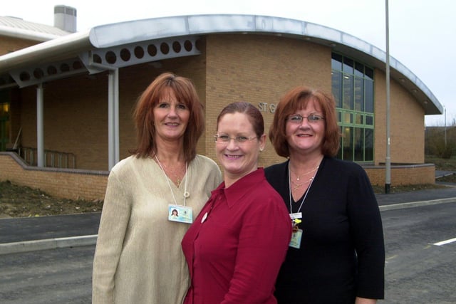 Sisters Pat Greenhill, Doreen Hobson and Linda Wilson who all work for Leeds City Council at the new St George's Centre in Middleton.