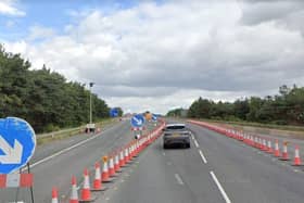 The M62 westbound is closed between junction 37 and junction 36 (Stock photo: Google)