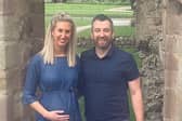 Fiona and Daniel during Fiona's pregnancy.