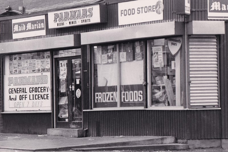 Did you remember Parmar's food store? Pictured in November 1982.