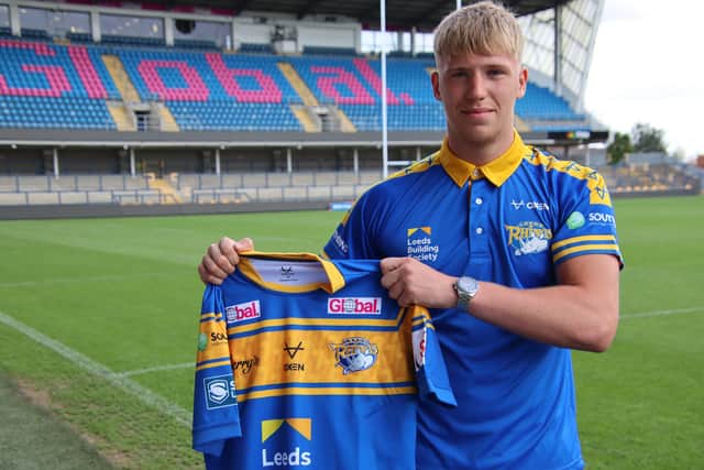 Toby Warren has signed for Leeds on a four-year contract. Picture by Leeds Rhinos.