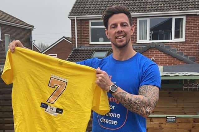 Danny before a previous fundraise for motor neurone disease