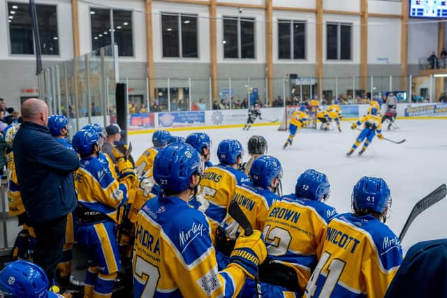 SAME AGAIN: Leeds Knights in action last season at Elland Road Ice Arena Picture courtesy of Oliver Portamento