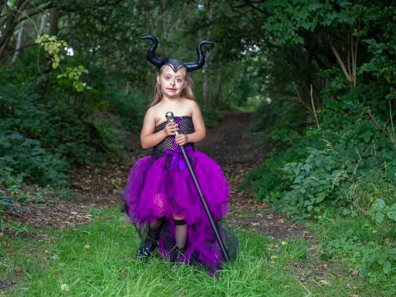 Julie Seabourne said: "Connie age eight in an Malificent costume."