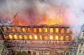 The original March 2022 fire which destroyed Dalton Mills