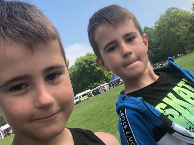 Danny Grimes said: "My two beautiful son's Ronnie and Reggie from Leeds."