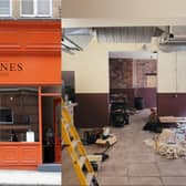 Laynes Espresso is being fitted with a new kitchen, extension and a full refurbishment (Photo right: Laynes Espresso)