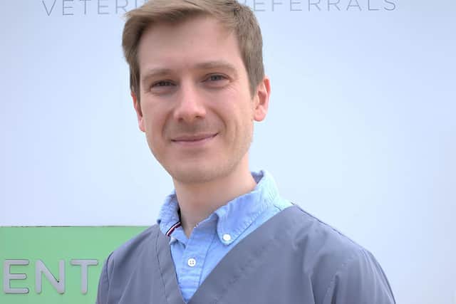 Ben Safrany from Paragon Veterinary Referrals, who is now an ECVIM-CA diplomate and an RCVS-recognised specialist in small animal medicine.