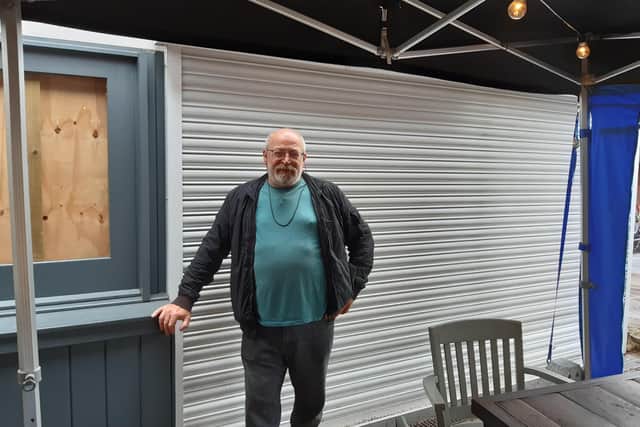 Kostas Tsiknakis says that the former restaurant used to have glass windows, which allowed passers by to his restaurant