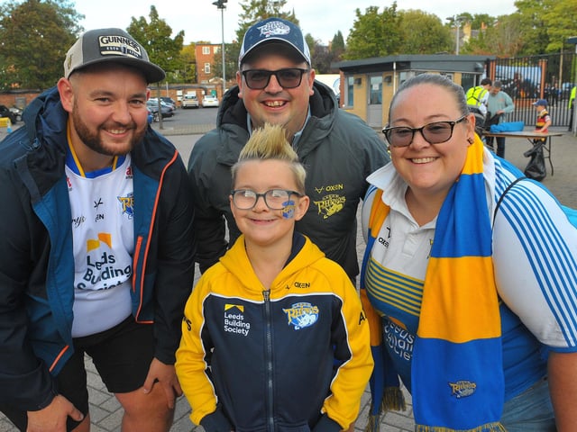 Gary Woodcock, Ricky Brookes, Dawn Wood and, at the front, Jacob Woodcock.