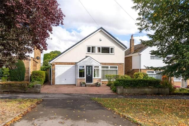 In the beautiful setting of Garforth, this three bedroom detached house on Derwent Avenue is on the market for £365,000. This home benefits from a well-tended 70 foot rear garden, backing on to the school playing fields, as well as a block paved driveway and garage.
