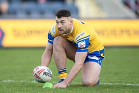 Jake Connor landed two goals to go with a brace of tries in Leeds Rhinos' Boxing Day win. Picture by Tony Johnson.