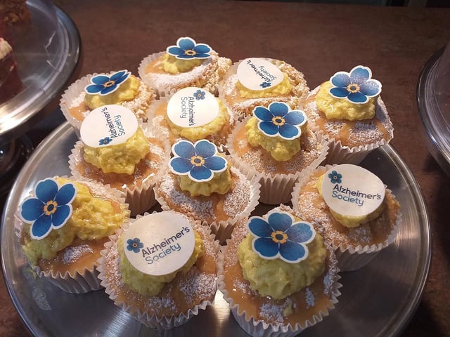 Cakes at HC-One’s Mossdale Residence Care Home at Dementia Support Coffee Morning in Support of the Alzheimer’s Society