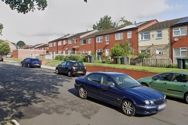 The Gathorne Terrace, Hares Avenue, Pasture Road and Baldovan Mount neighbourhood, in Harehills, was 31st coldest in Yorkshire. Homes had an average energy efficiency rating of 56.35