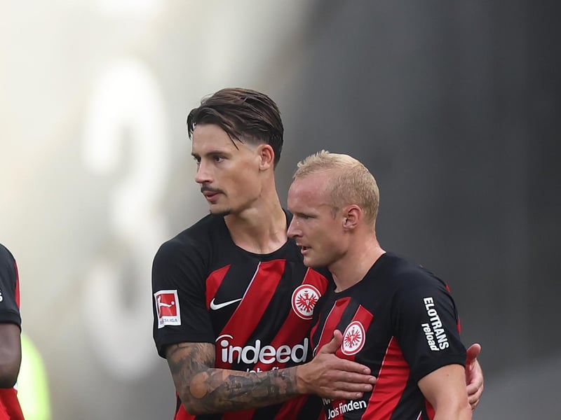 Robin Koch has gone unbeaten in his first six matches as an Eintracht Frankfurt player. The German international centre-back helped Eintracht qualify for the UEFA Europa Conference League group stage in which they have been drawn against Aberdeen, HJK Helsinki and PAOK. (Photo by Alex Grimm/Getty Images)