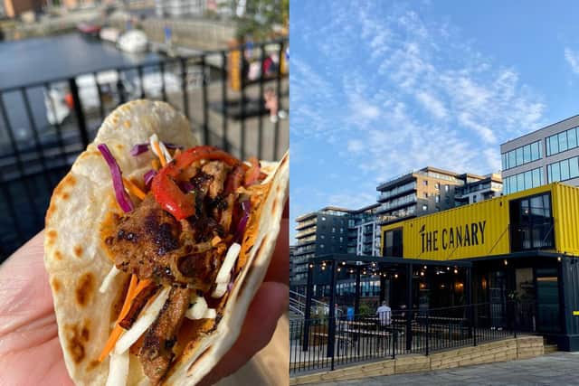 Leeds Dock bar the Canary is launching a new menu, which includes braised beef tacos