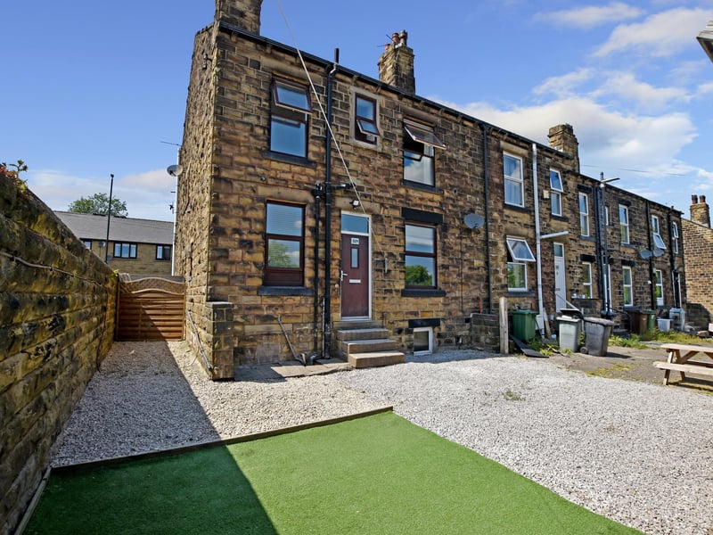 Offered for sale with no onwards chain, this back to back end terrace in Morley is immaculately presented throughout. It comprises an entrance hall, modern kitchen fitted, lounge, useful cellar, two double bedrooms and a house bathroom. The predominantly pebbled garden area could be used for off-street parking and there is also a detached garage. The home is listed with Manning Stainton, with an asking price of £165,000.