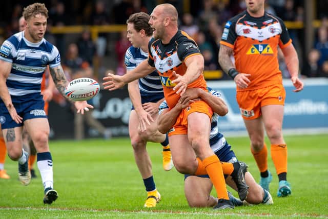 Tigers' Liam Watts is serving his fifth ban of this season. Picture by Bruce Rollinson.