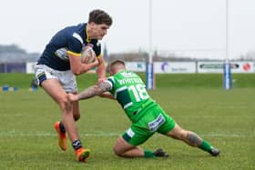 Ben Littlewood, seen in pre-season action against Hunslet, was among the try scorers for Rhinos under-18s at Newcastle. Picture by Craig Hawkhead/Leeds Rhinos.