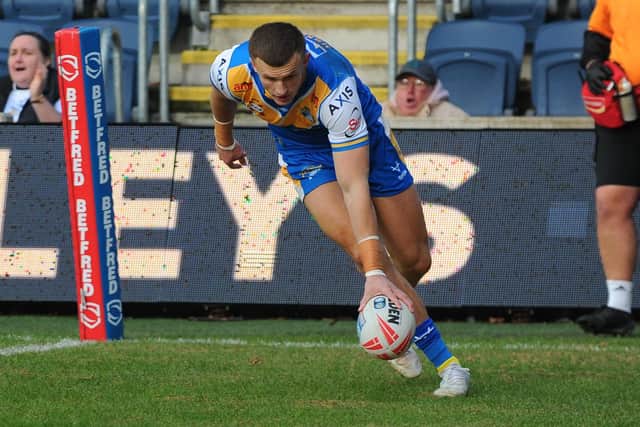 Ash Handley won't play for Leeds Rhinos against York Knights next week, coach Brad Arthyur says. Picture by Steve Riding.