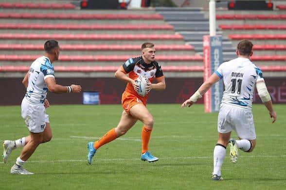 Brad Martin in action for Castleford away to Toulouse. Picture by Manuel Blondeau/SWpix.com.
