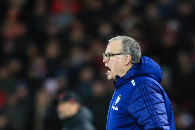 Marcelo Bielsa is set to hold talks with the Everton hierarchy over their vacant managerial position (Photo by LINDSEY PARNABY/AFP via Getty Images)