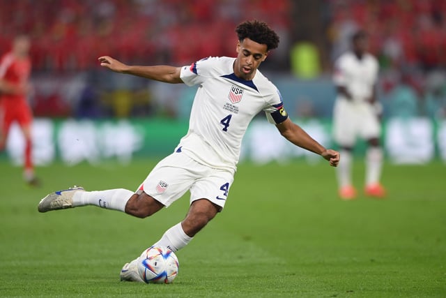 Defensive-midfield: Tyler Adams will anchor the USMNT side at the base of midfield (Photo by Stu Forster/Getty Images)