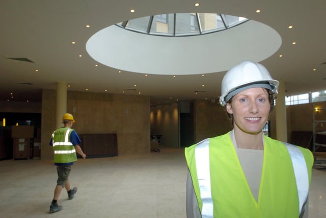 Bewley's Hotel in Leeds city centre, which was nearing completion. Pictured is general manager Paula Asple, on July 9, 2004.