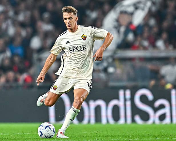 Diego Llorente is currently on loan from Leeds United at Roma