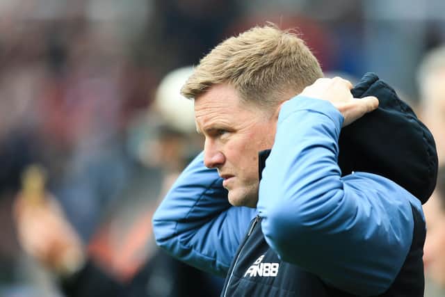 TEAM NEWS: From Newcastle United boss Eddie Howe. Photo by LINDSEY PARNABY/AFP via Getty Images.