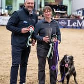 Emma Wallis, 40, from Castleford, and her dog, Stockyard Ruffstock Rodeo (Dodger) are heading to crufts 2024. Picture: Yulia Titovets