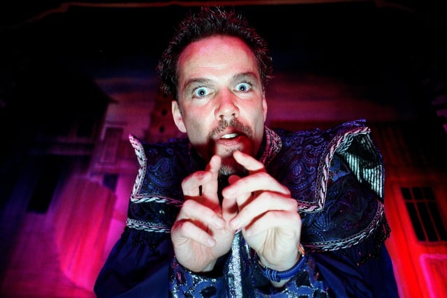 Michael Hobbs who was playing the villainous Abanazar in Aladdin at the City Varieties in December 1999.