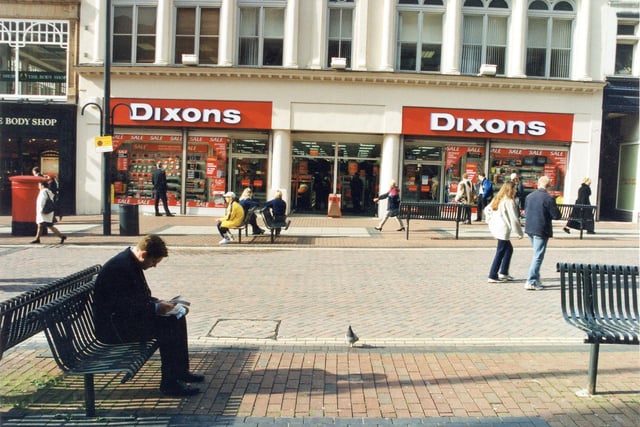 Electrical Retailers Dixons in October 1999.