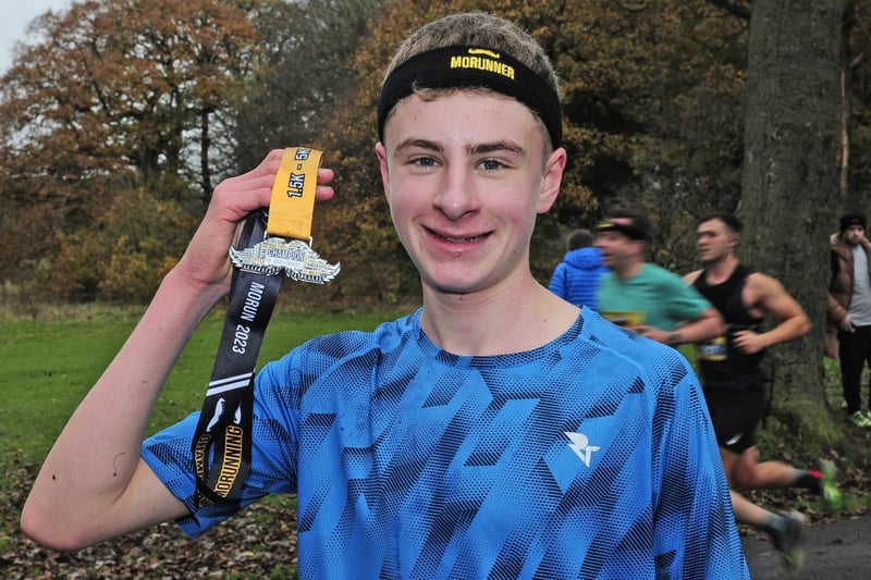 Josh Bryer of Harrogate was the winner of the 5K race. (pic by Steve Riding)