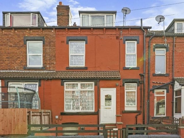 This two-bedroom terraced house is located in Strathmore Street, Harehills. It has been well looked-after by its current owners and is ready to move into. It has a bright and airy lounge, a kitchen and cellar downstairs, a double bedroom and bathroom on the first floor and a second bedroom on the top floor. It's on the market for £125,000.