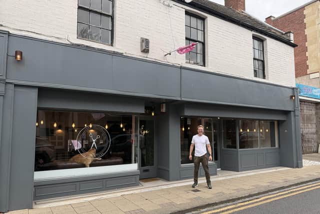 Chris Walker outside Ego on Ropergate, Pontefract