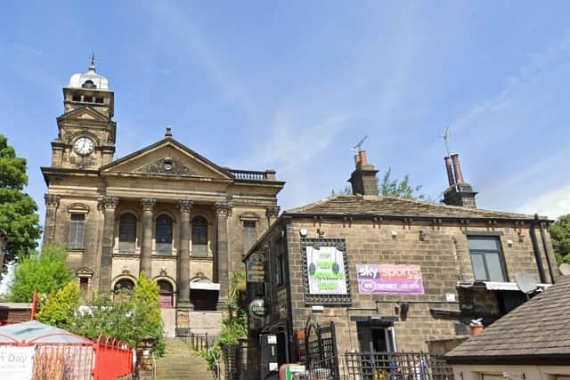 Trinity Methodist Chapel on Wesley Square in Lowtown, Pudsey, closed as a church in the early 1980s before being used as a shopping arcade.